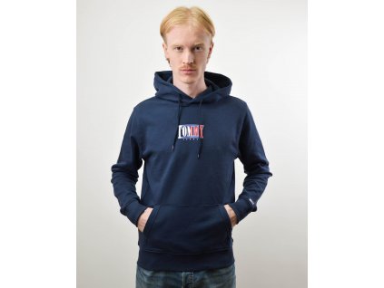 Tommy Jeans Essential Graphic Hoodie Navy