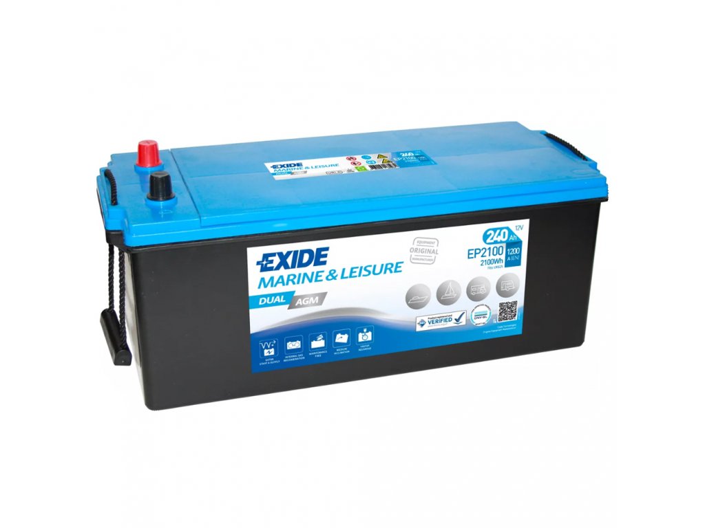 Baterie EXIDE DUAL AGM 240Ah, 12V, EP2100 (EP 2100)