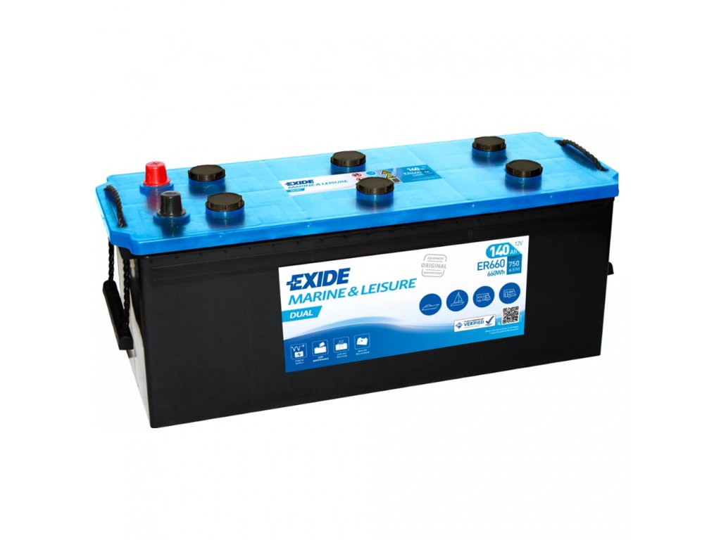 Baterie EXIDE DUAL 140Ah, 12V, ER660 (ER 660)