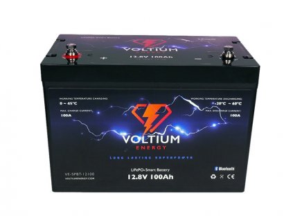 Voltium Energy LiFePO4 smart baterie VE-SPBT-12100, 12.8V, 100Ah