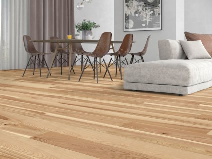 Dřevěná podlaha Weitzer Parkett, jasan lively colorful, vzor prkno WP Plank 2245