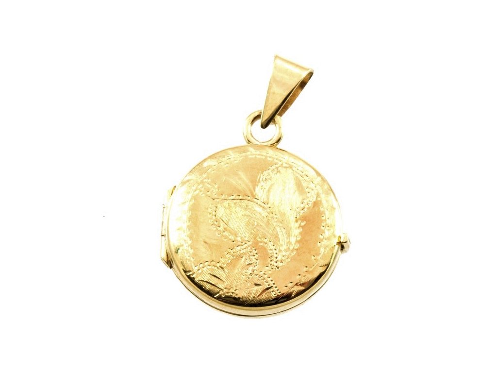 95425 zlaty medailonek kulaty 1320
