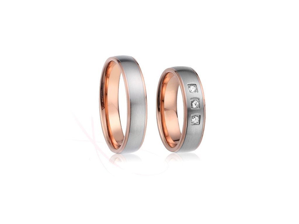 Snubní prsteny ocelové William a Kate (Rytina Rytina do snubních prstenů)
