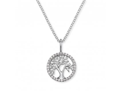Stříbrný náhrdelník strom života Engelsrufer ERN-LILTREE-ZI (Délka náhrdelníku 40 cm)