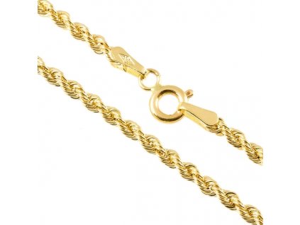Zlatý náhrdelník 436 typu valis (Délka náhrdelníku 50 cm)