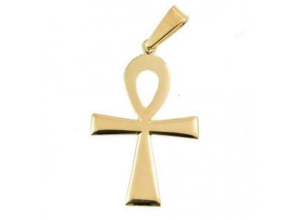 Zlatý nilský kříž 382 (Barva zlata bílá)