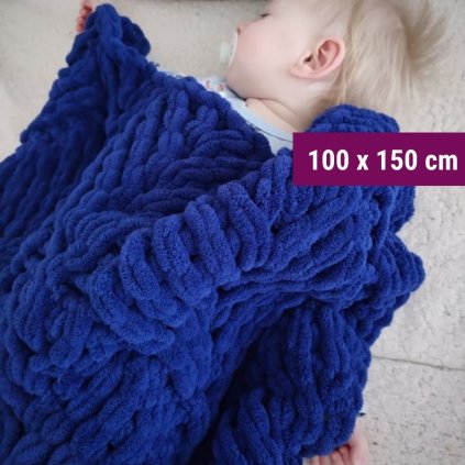 detska pletena deka na miru spleteno 100x150cm
