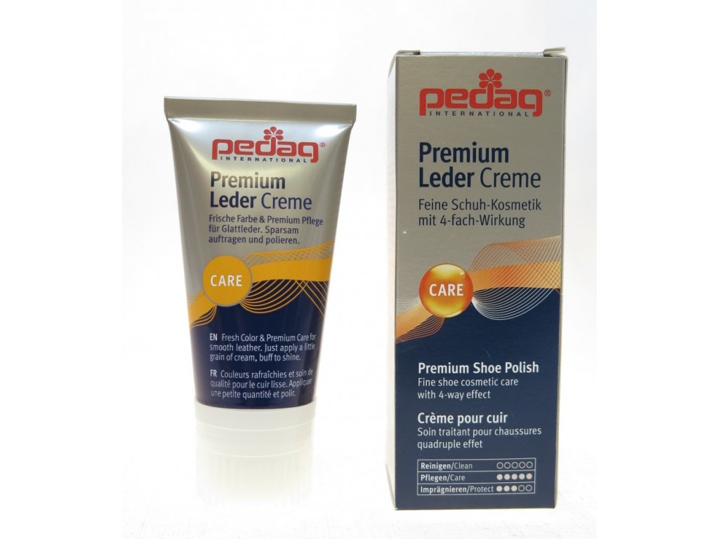 PEDAG Premium Leder Creme krém na hladkou kůži - červený