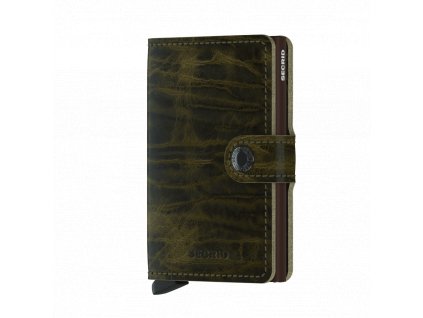 Kožená peněženka SECRID Miniwallet Dutch Martin Olive zelená