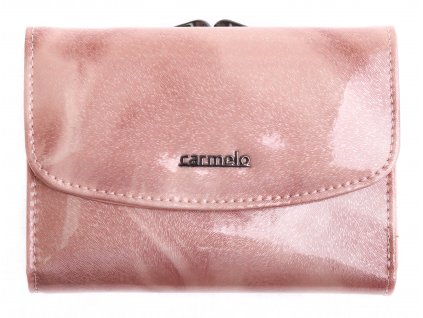 Dámská kožená peněženka Carmelo 2117 P Pink rámková