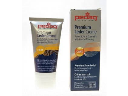 PEDAG Premium Leder Creme krém na hladkou kůži - tmavě hnědý