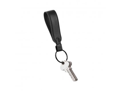 Kožené poutko na klíče Orbitkey Loop Keychain Black černé