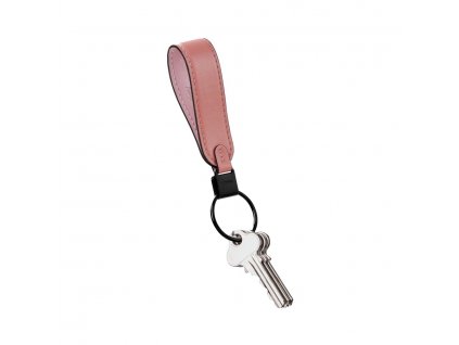 Kožené poutko na klíče Orbitkey Loop Keychain Cotton Candy růžové