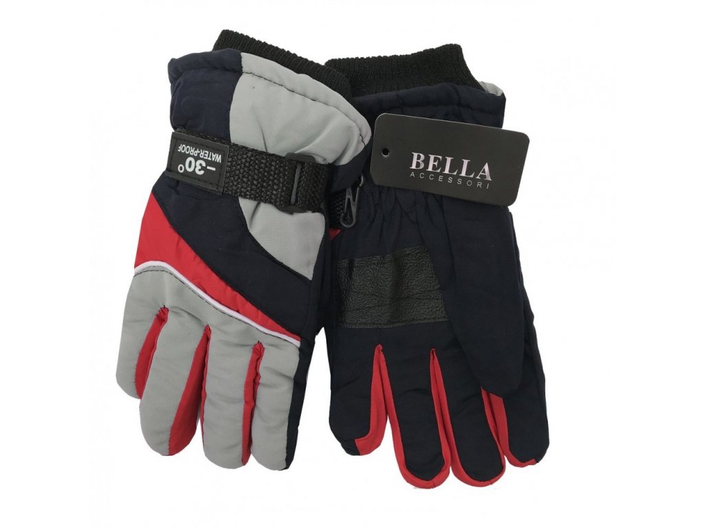 Dětské zimní rukavice Bella Accessori 9011S-6 šedá