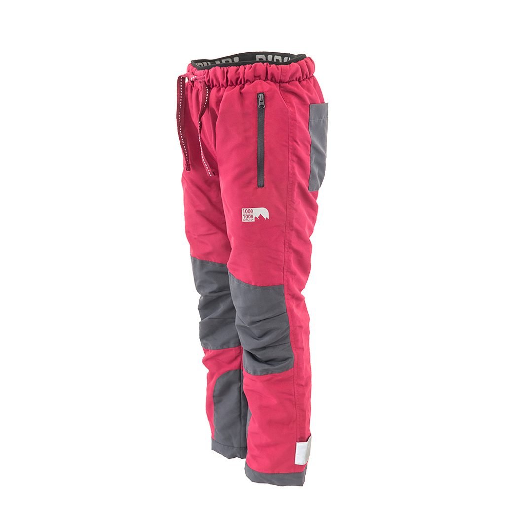 Kalhoty sportovní outdoorové, podšité fleezovou podšívkou, Pidilidi, PD1121-04, vínová