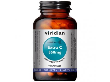 Viridian vitamin Viridian Extra C 550mg 90 kapslí