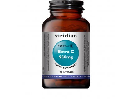Viridian Extra Vitamin C 950mg, 120 kapslí