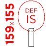 DEF IS = 159x155 mm