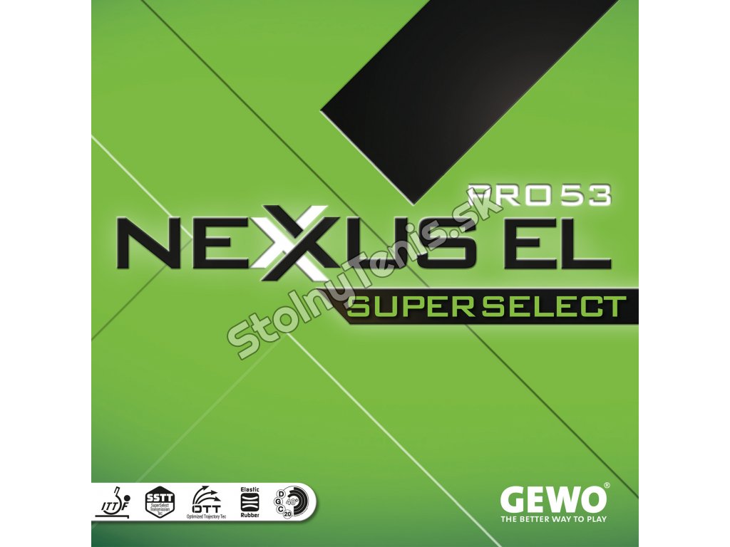 Poťah Gewo Nexxus EL Pro 53 SuperSelect (Poťah farba zelený / GREEN, Hrúbka špongie 2,2 mm)