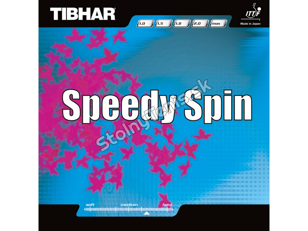 Poťah Tibhar Seedy Spin (Poťah farba čierny / BLACK, Hrúbka špongie 2,1 mm)