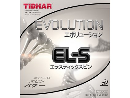 Poťah Tibhar Evolution EL-S (Poťah farba čierny / BLACK, Hrúbka špongie 2,1 - 2,2 mm)