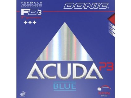 Poťah Donic Acuda Blue P3 (Poťah farba čierny / BLACK, Hrúbka špongie max)