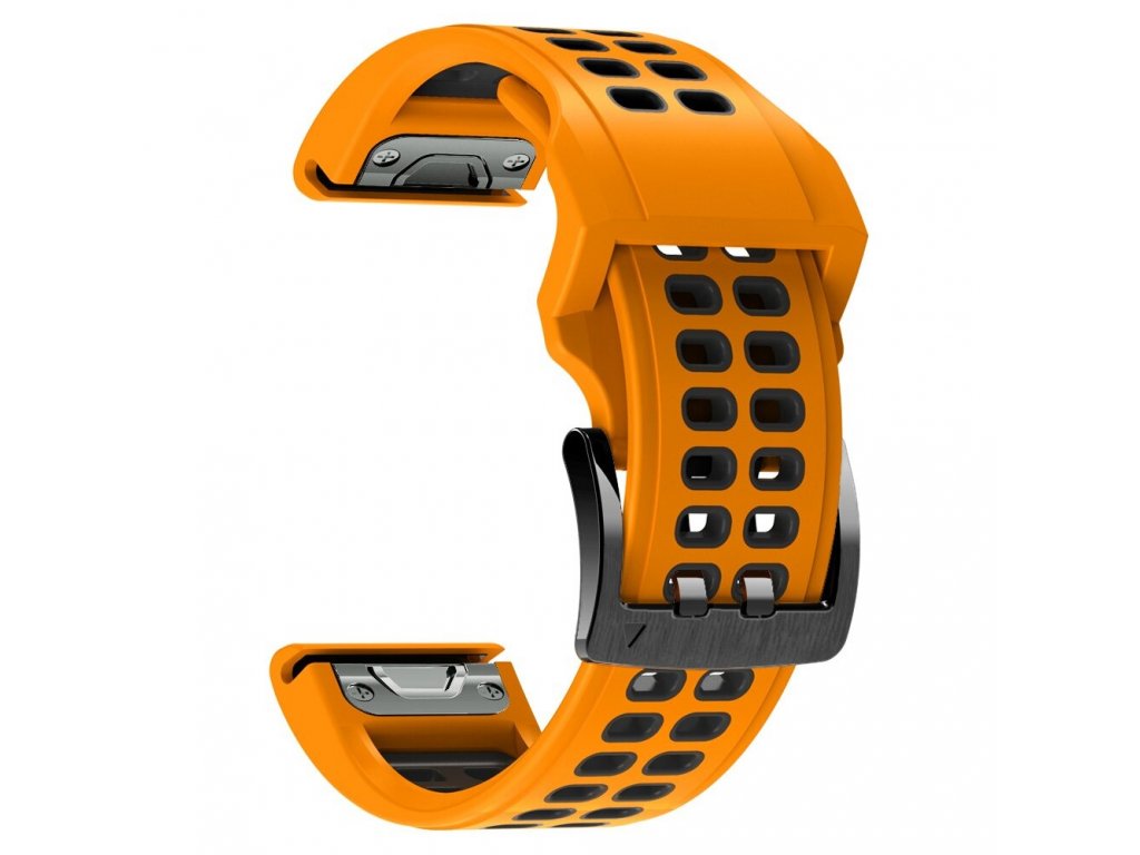 Orange Black jker 22 26 mm watchband strap for garmin variants 7