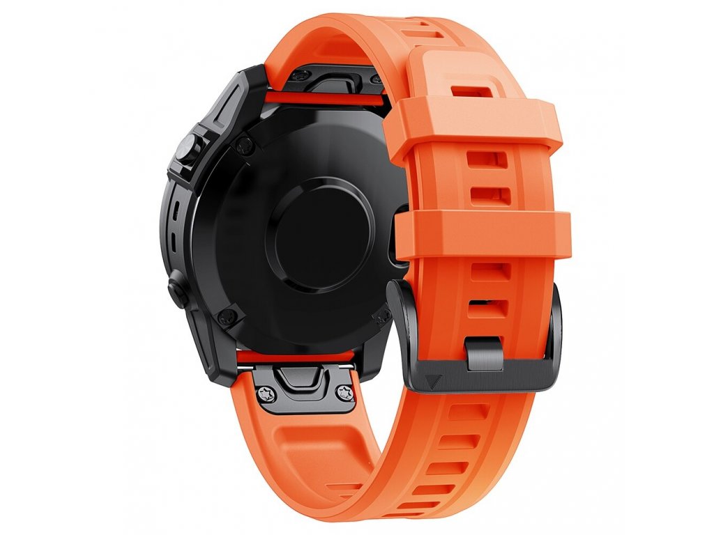 Orange 22 26 mm smart watch bands for garmin fen variants 1