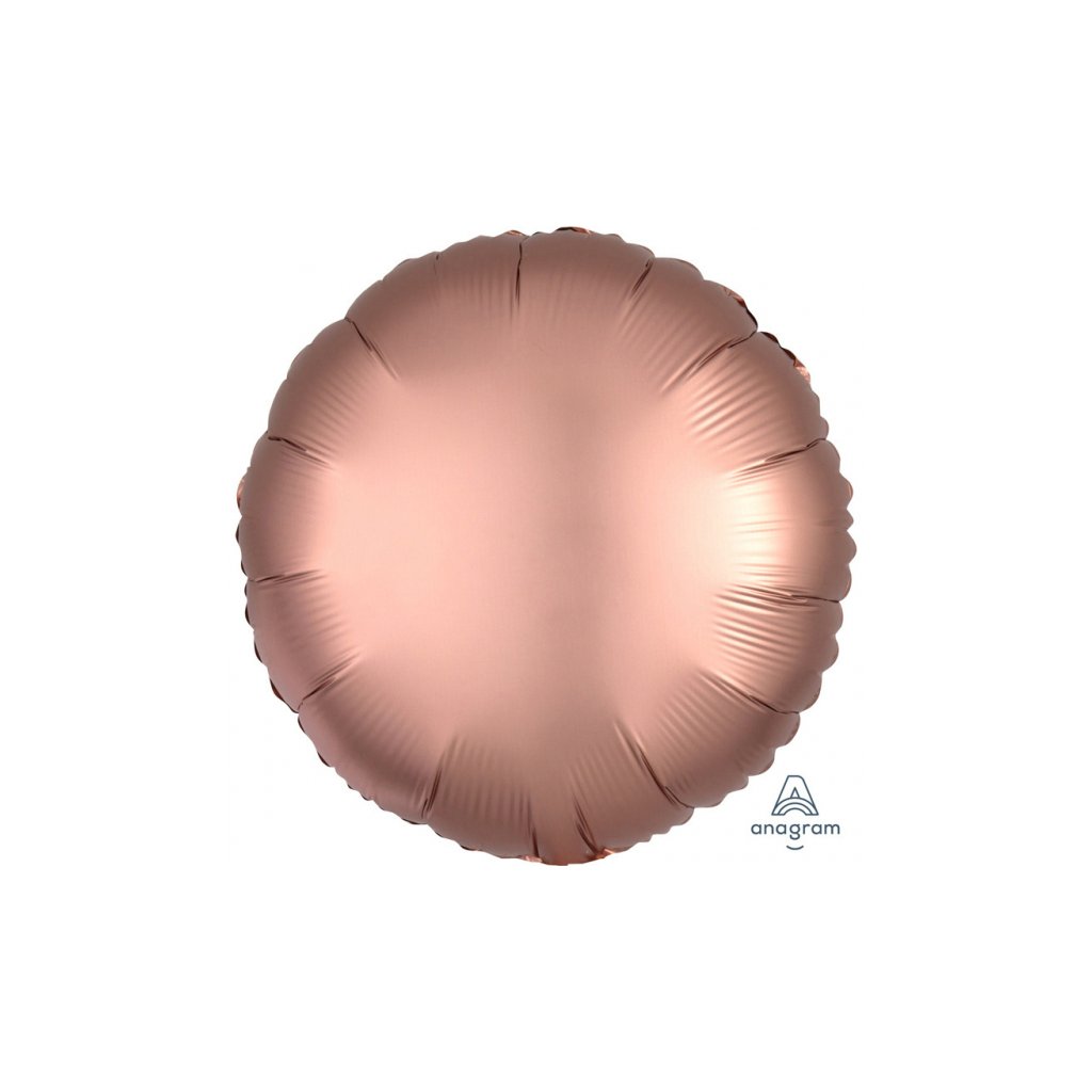 Balon kruhový foliový měděný  43 cm