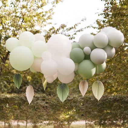 balonkova dekorace girlanda olivova