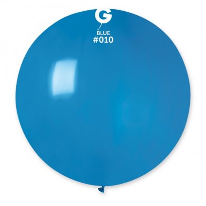 Balón kulatý velký z přírodního latexu o průměru 80 cm modrý
