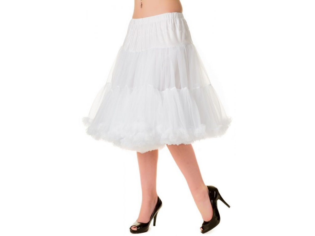 Banned Retro Starlite Petticoat White Medium 23"