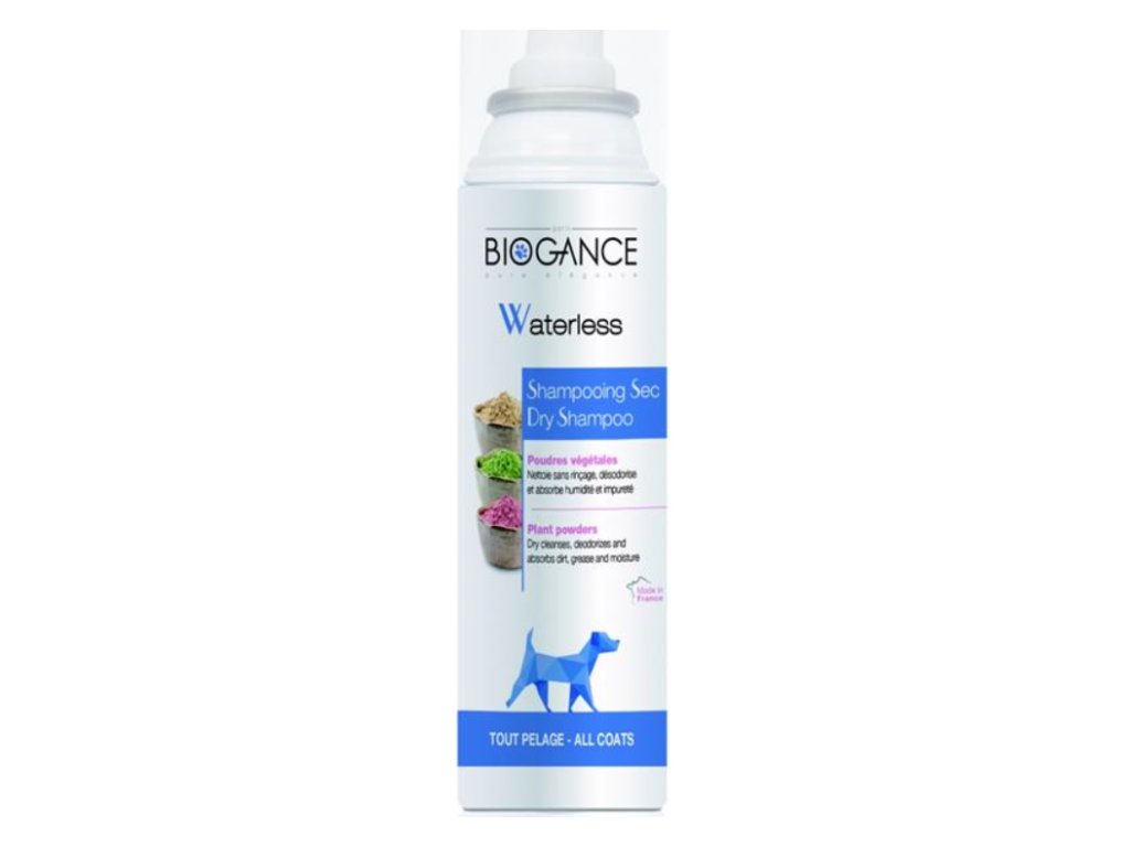 Biogance Waterless Dog suchý šampon pro psy 150 ml