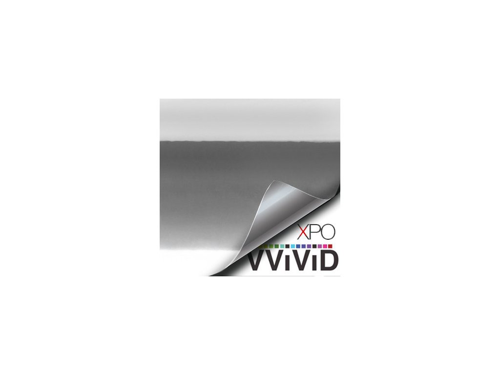 VViViD vinyl Autofólie Stříbrná lesklá chromová , kanálky