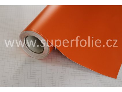 Superfolie - Oranžová matná s kanálky
