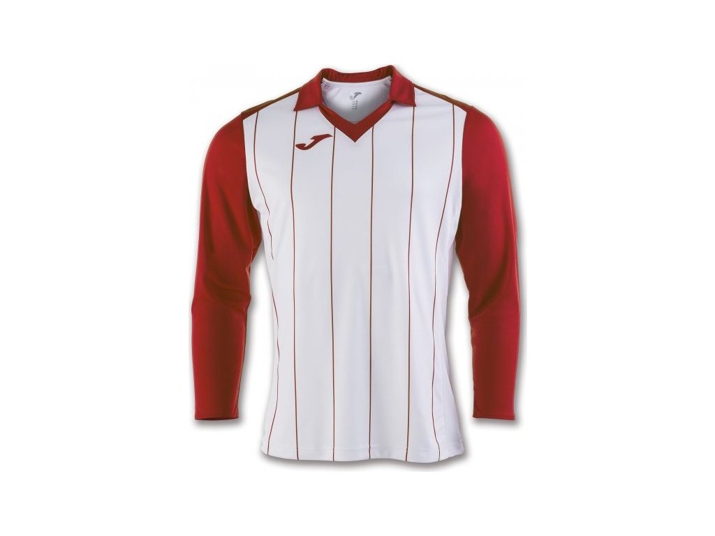 Futbalový dres s dlhým rukávom GRADA WHITE-RED L/S