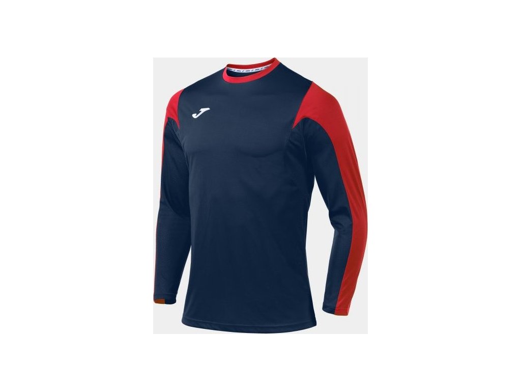 Futbalový dres s dlhým rukávom ESTADIO NAVY-RED L/S