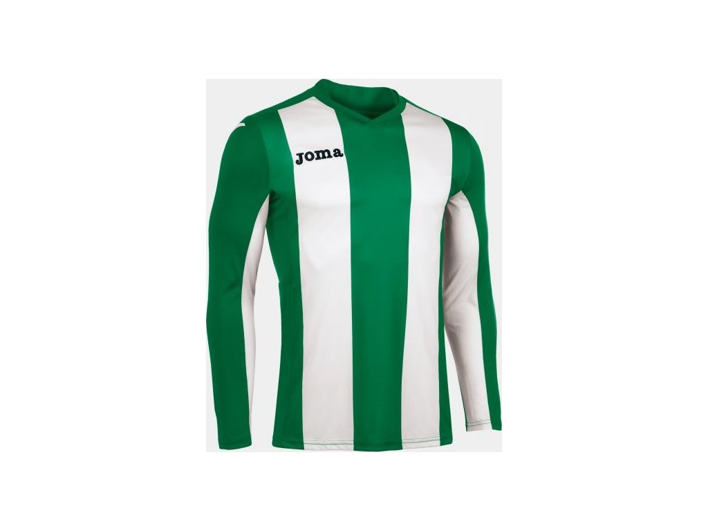 Futbalový dres s dlhým rukávom PISA GREEN-WHITE  L/S