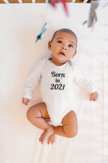 Dojčenské chlapčenské body Born in 2021