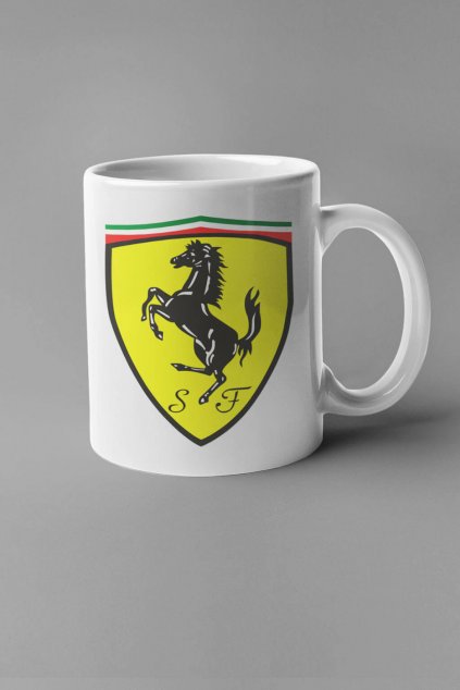 Šálka s logom auta Ferrari