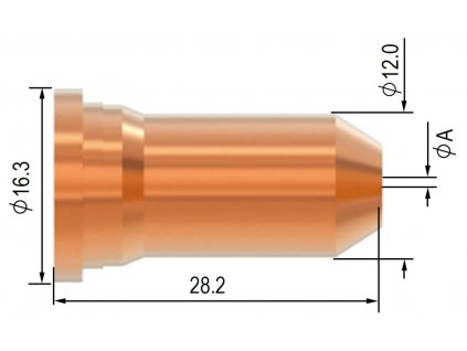 Dýza Parker SCP 120 - 1,5 mm - pro řezání s odstupem