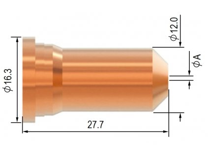 Dýza Parker SCP 120 - 1,1 mm - pro řezání s odstupem
