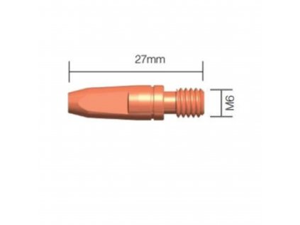 Průvlak ESAB M6 x 27, CuCrZr - 0,8 mm
