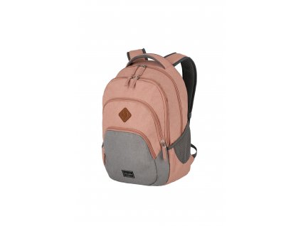 Dámský batoh Travelite Basics Backpack Melange Rose/grey, barva šedá