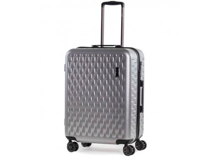 Cestovní kufr ROCK TR-0192/3-M ABS/PC - stříbrná