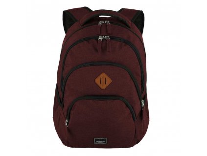 Pánský batoh Travelite Basics Backpack Melange Bordeaux 22 l, barva červená ,Objem 21 - 30 litrů