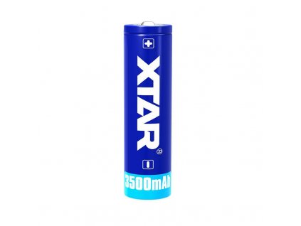 Xtar -  Akumulátor XTAR 18650 - 3500 mAh, Button Top, 3.7V, s ochranou, 10A