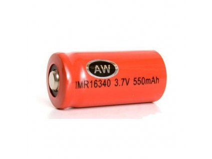 AW -  Akumulátor AW - IMR16340 (Li-Mn) 550 mAh, BUTTON, bez ochrany