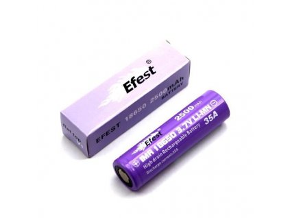 Efest -  Akumulátor EFEST IMR18650 - 2500 mAh, Flat Top, 3.7V, bez ochrany, 35A