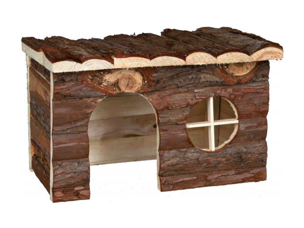 Dřevěný domeček pro morče a činčilu Jerrik